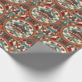 Feudal Japanese Elegance Gift Wrap Cadeaupapier (Hoek)