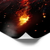  Feuer und Eis Poster | Abstrakte Kunst für modern Perfect Poster (Hoek)