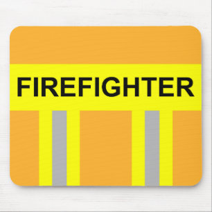 Feuerwehr Symbol Uniform Sandfarben Mousepad Muismat