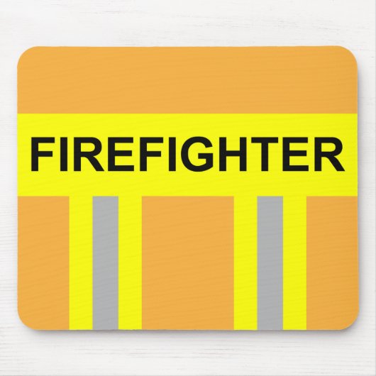 Feuerwehr Symbol Uniform Sandfarben Mousepad Muismat (Voorkant)