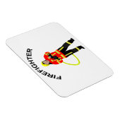 Feuerwehrmann in Einsatzkleidung Magnet Magneet (Rechterzijde)