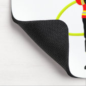 Feuerwehrmann in Einsatzkleidung Mousepad Muismat (Hoek)