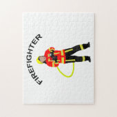 Feuerwehrmann in Einsatzkleidung Puzzle (Vertical)