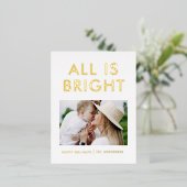 feuil élégant 1 photo feuil moderne carte postale  (Debout devant)