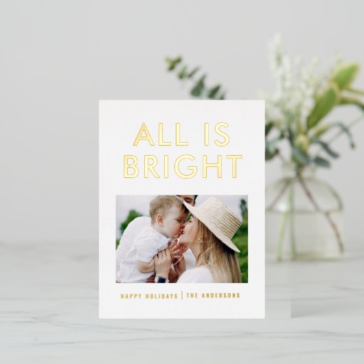 feuil élégant 1 photo feuil moderne carte postale  (Debout devant)