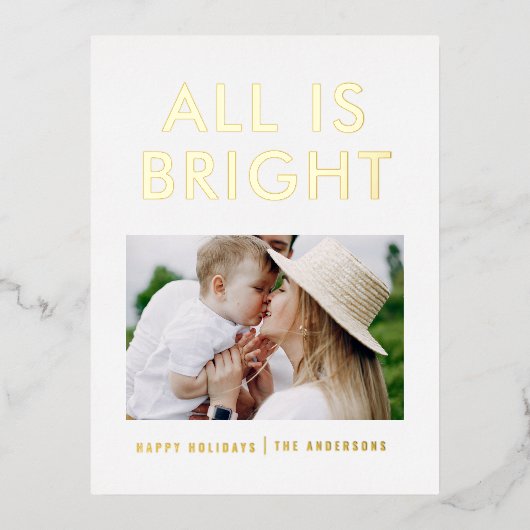 feuil élégant 1 photo feuil moderne carte postale  (Recto)