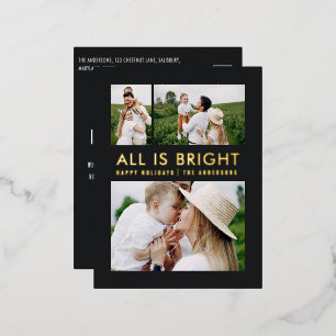 feuil élégant 3 photo feuil moderne carte postale