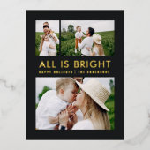 feuil élégant 3 photo feuil moderne carte postale (Recto)