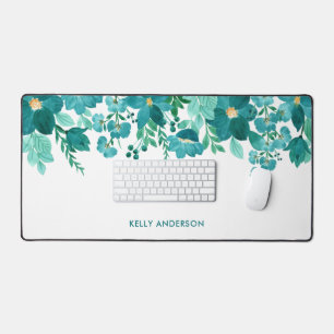 Feuillage Aquarelle Féminin avec Monogramme de Mod