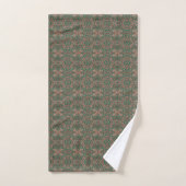 Feuillage Automnal Bohème sans Couture (Serviette à main)