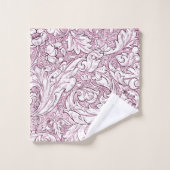 Feuillage baroque orné rose (Gant de toilette)
