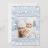 Feuillage blanc | Carte photo de vacances (Devant)