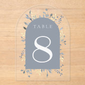 feuillage bleu numéro de table 8 (Recto)