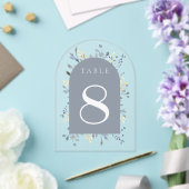 feuillage bleu numéro de table 8 (Insitu (Mariage))