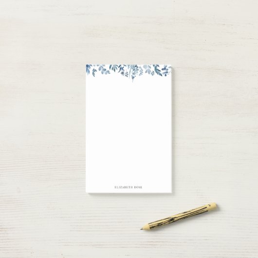 feuillage bleu post-it notes (Sur un bureau)