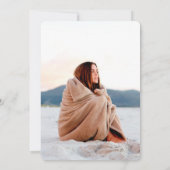 Feuillage botanique 21e anniversaire invitation ph (Dos)