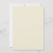 Feuillage botanique sur les invitations de mariage (Dos)