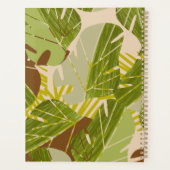 Feuillage brun de la jungle dessiné à la main (Dos)
