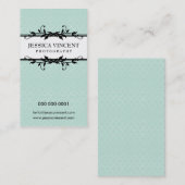 feuillage carte de visite élégant (Devant / Derrière)