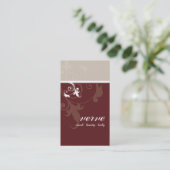 feuillage carte de visite élégant et moderne (Debout devant)