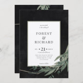 feuillage classique de minuit, invitation au polyg (Devant / Derrière)