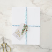 Feuillage d'aquarelle Holly Leaf étiquettes cadeau (Avec de laficelle)