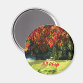 Feuillage d'automne de Boston Magnet (Recto/Verso)
