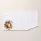 Feuillage d'automne et Citrouille (Serviette à main)