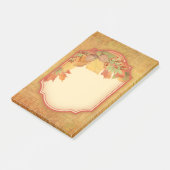 Feuillage d'automne Étiquette décoratif Post-it No (Incliné)