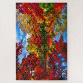 Feuillage d'automne Saison d'automne Puzzle avec L (Vertical)