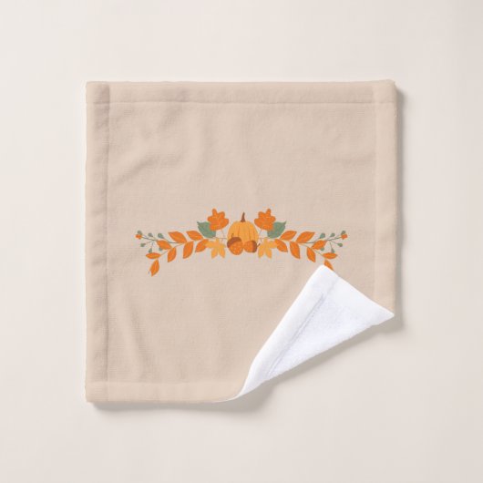 Feuillage d'automne simple  (Gant de toilette)