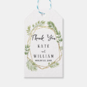 Feuillage de feuilles de cristal merci étiquette c (Devant)