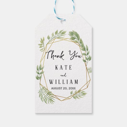 Feuillage de feuilles de cristal merci étiquette c (Dos)