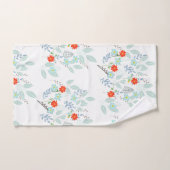 Feuillage de flore rouge  (Serviette à main)