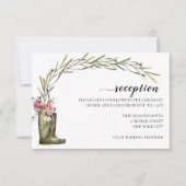 Feuillage de jardin secret | Carte de réception de (Devant)