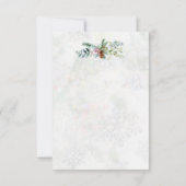 Feuillage de verdure, Carte de remerciements cardi (Dos)