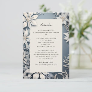 feuillage d'hiver Détails du mariage carte d'encei