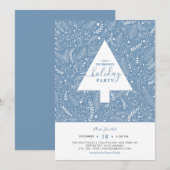 Feuillage d'hiver | Invitation de fête de vacances (Devant / Derrière)