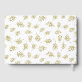 Feuillage feuille d'huile motif élégant mariage ca (Verso)