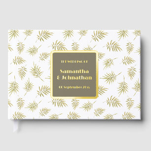 Feuillage feuille d'huile motif élégant mariage ca