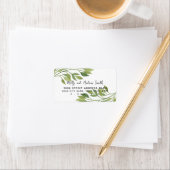 feuillage feuille verdure étiquette de adresse/mar (En situation)