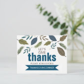 Feuillage Moderne, Invitation au Dîner de Thanksgi (Debout devant)