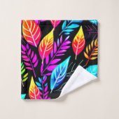 Feuillage tropical : Art feuille (Gant de toilette)