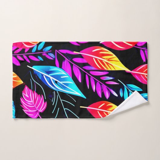 Feuillage tropical : Art feuille (Serviette à main)