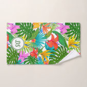 Feuillage tropical de paradis et Flora - (Serviette à main)