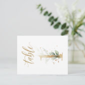 Feuillage vert et or, Table 1, Numéro de table (Debout devant)