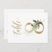 Feuillage vert et or, Table 8, Numéro de table (Devant / Derrière)