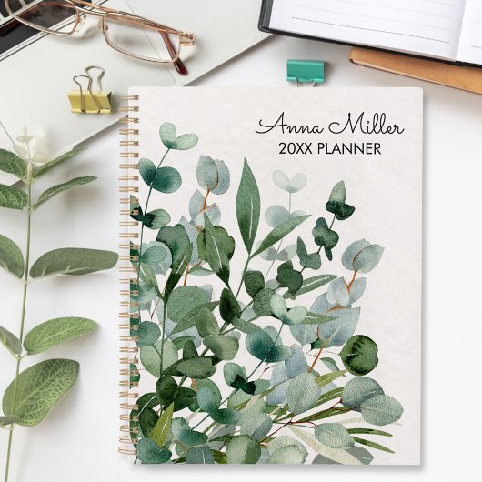 Feuillage Vert Moderne Aquarelle