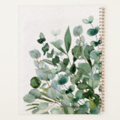 Feuillage Vert Moderne Aquarelle (Dos)