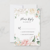 Feuillage vert or Floral RSVP (Devant)